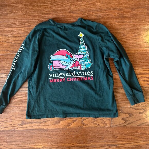 Vineyard Vines Women's Mrs. Claus Christmas Whale Long Sleeve Tee Size 2XL XXL - Picture 8 of 9